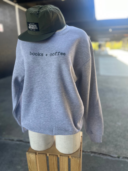 Books + Coffee Crewneck